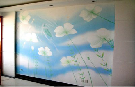 台前画墙绘怎么画好白云的蓬松感？