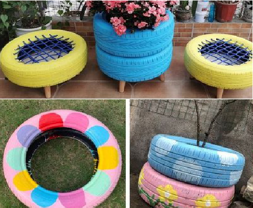 台前墙体彩绘-变废为宝