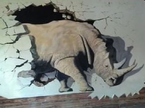 台前在墙绘中，如何绘制3D效果？