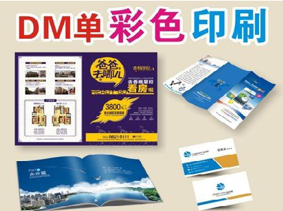 台前单页印刷，色彩搭配简单。