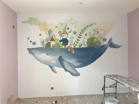 台前手绘墙的特点及优势。