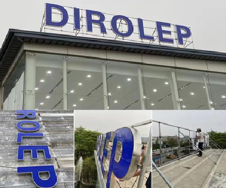 台前楼顶发光字安装的注意事项。